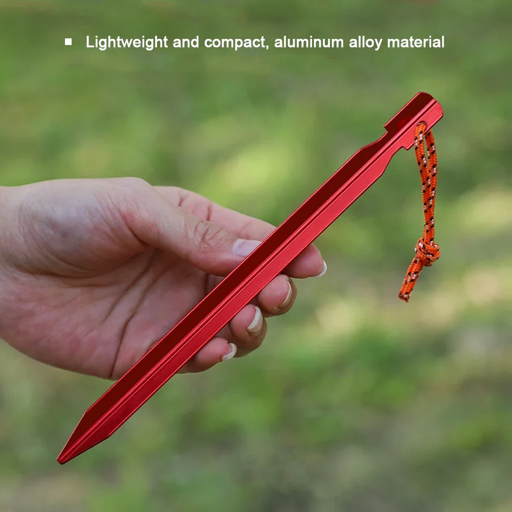 1Pc Camping Tent Pegs Stakes Nails for Hard Snow Floor Outdoor Accessories Shelter Equipment Supplies Hiking Tourist Ground Peg