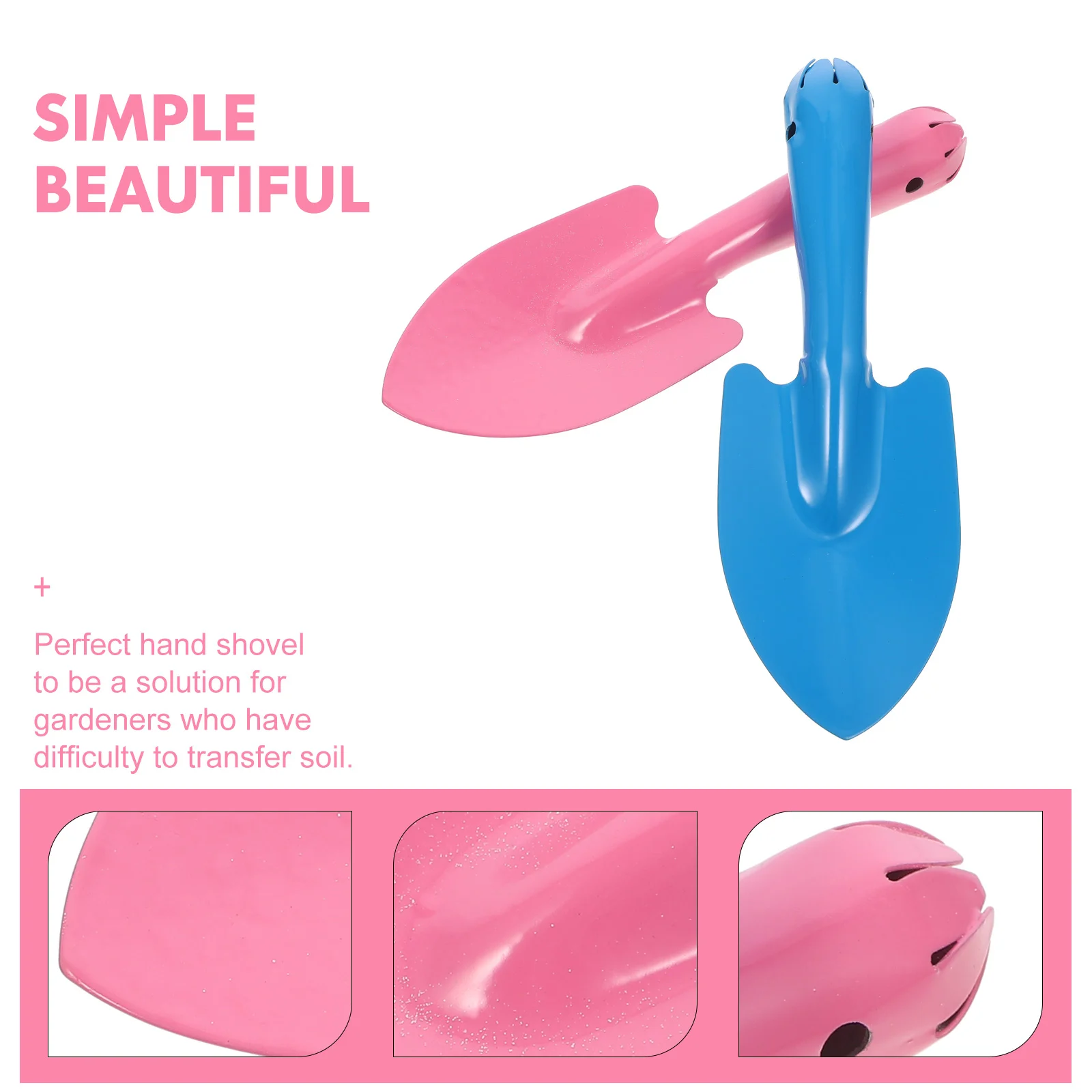 4 Pcs Siamese Small Garden Mini Foldable Outdoor Soil Plant Tool Beach Shovels Hand Folding