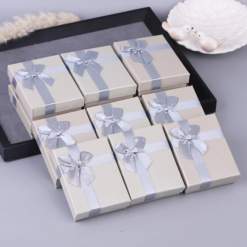 Wholesale 12pcs/lot Box 2023 new Custom Jewelry Packaging Box Jewellery Earrings Ring Necklace Gift Wedding Box Multiple options