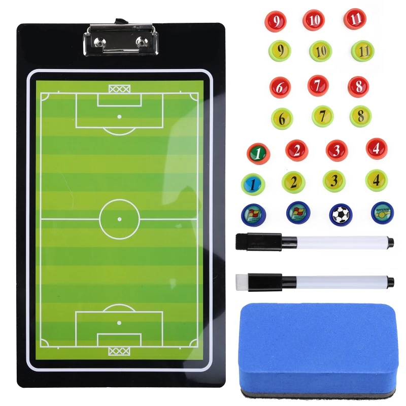 Football Soccer Coaches Marker Boards, Portable Football Strategy Board
