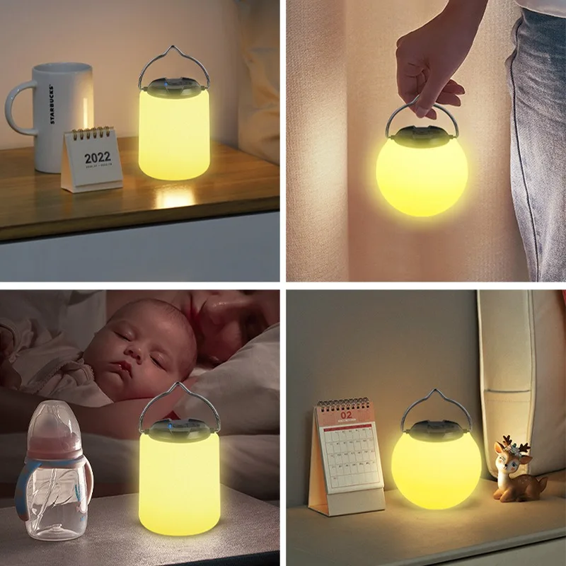 Mini Rechargeable LED Camping Lantern with Hook Canopy Lighting Super Bright Soft Light Night Emergency Portable Lighting Tent
