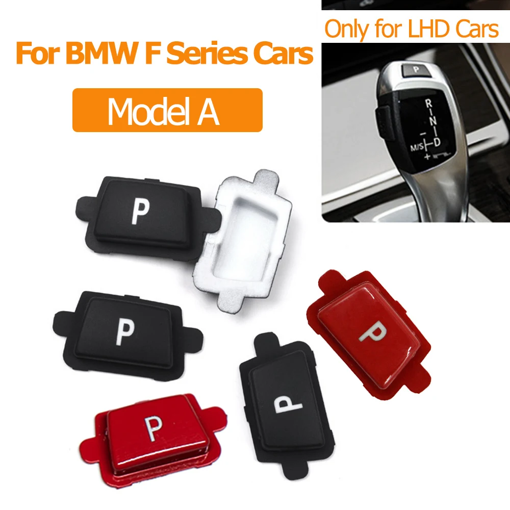 Handbrake Switch Cover Handbrake Button Cover Gear Lever Button Cap Car Gear Shift Lever Auto Parking Switch Letter P Button Cover For BMW F M Series