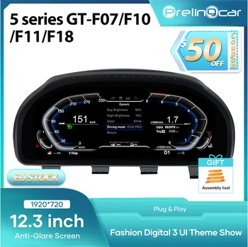 12.3'' Digital dashboard For BMW F10 F11 F18 F06 F12 F13 F01 F02 F03 LCD Dashboard Panel Speedometer Virtual Cockpit Instrument 1