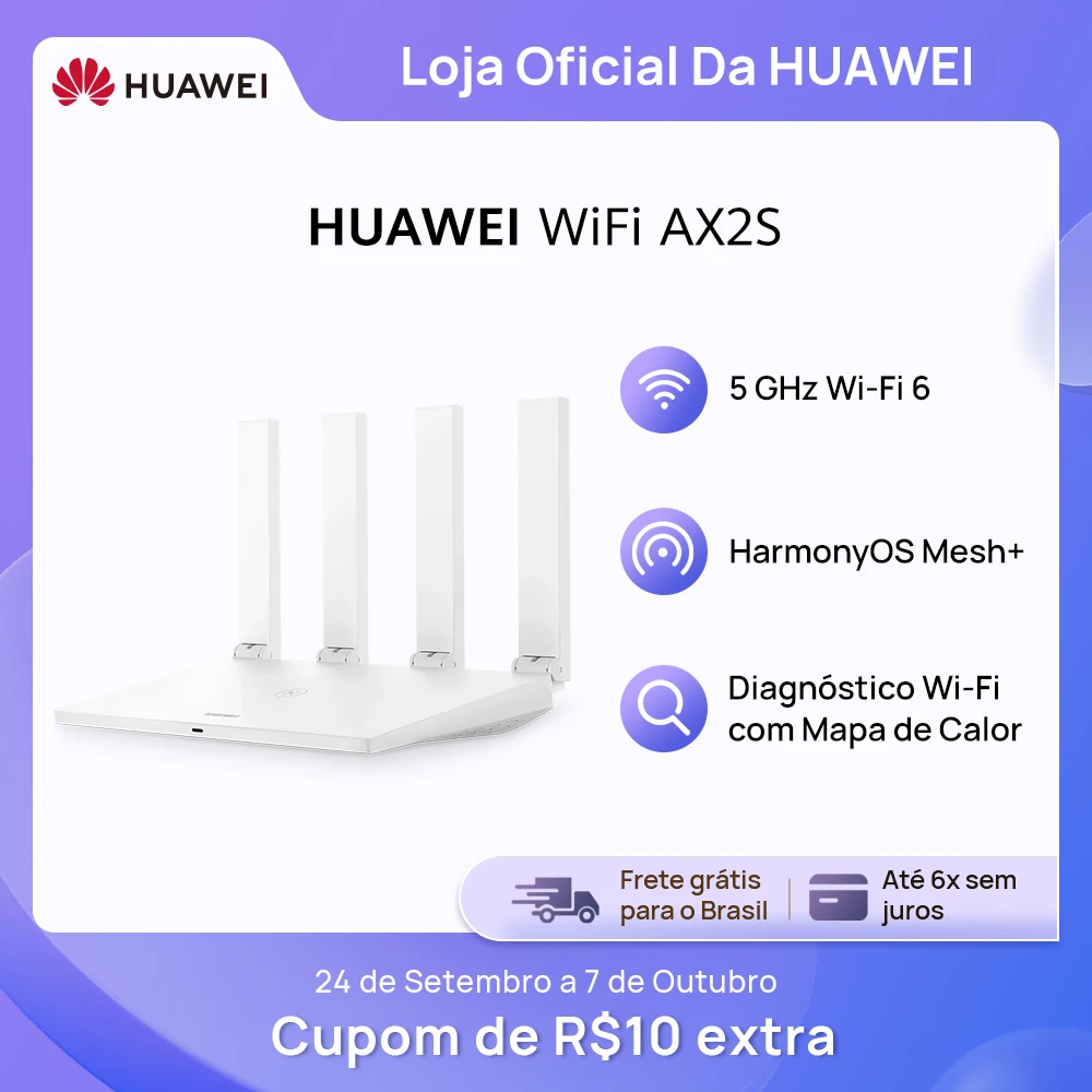 Router Huawei Ax2s Wifi 6 5ghz 4 Amplifiers Connect Network