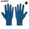 YKYW Touch Screen Full Finger Cycling Gloves Anti-slip Bicycle Gloves Winter Warmth Shock-Absorbing Road Bike Sport Gloves 1
