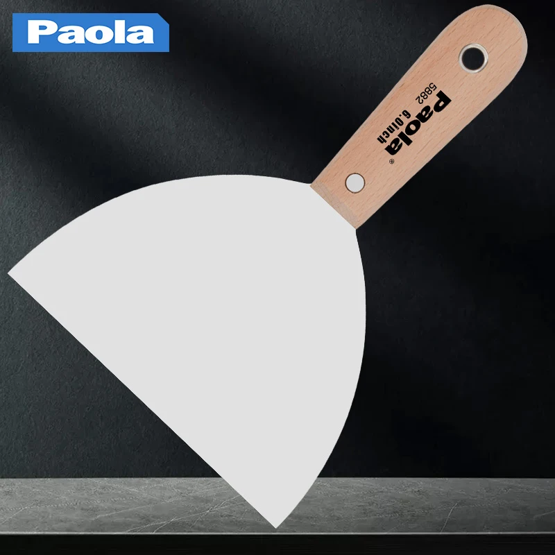Wooden handle putty knife 6 inches,putty knife scraper,drywall spatula