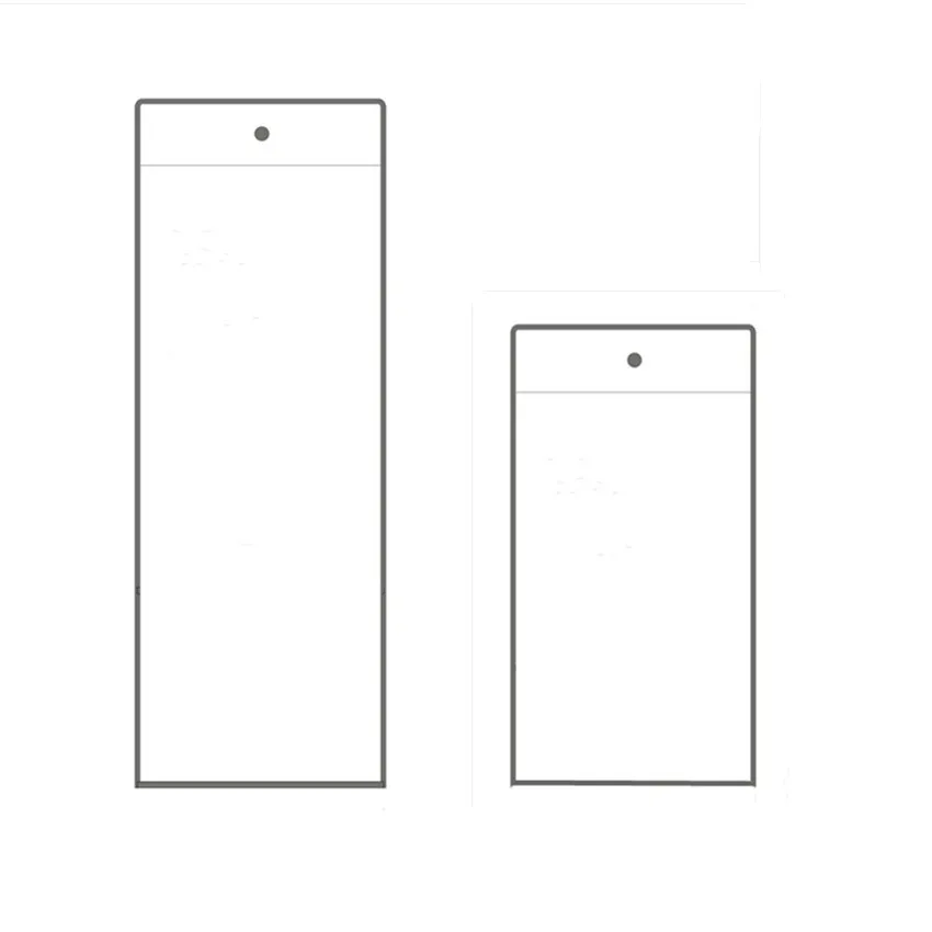 Larger Size Plastic PVC Cover Bags Price Sign Card Tag Label Hang Envelope Sleeve Protective Pocket 50pcs