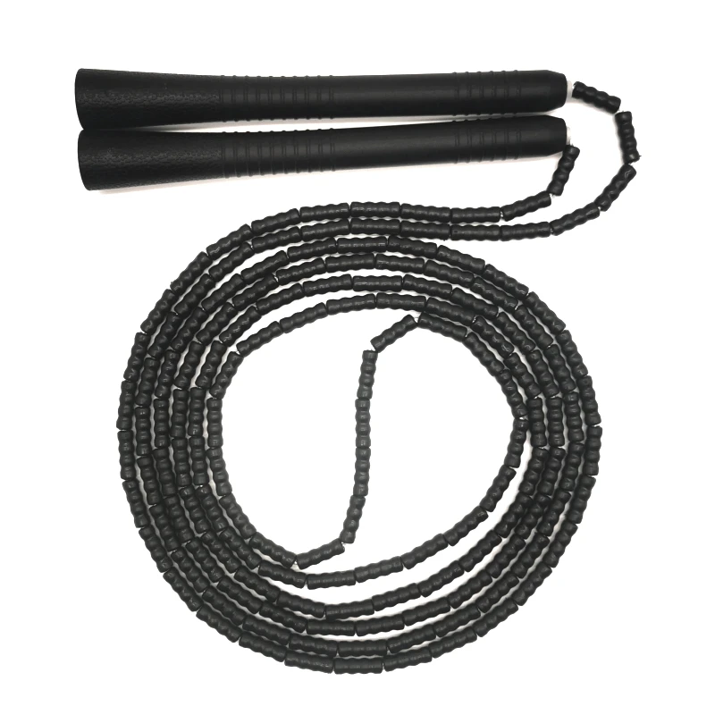 NEVERTOOLATE 19cm long PP handle Soft PVC beads 300cm 3m skip jump rope freestyle tricks crossfit no tangle fitness 6