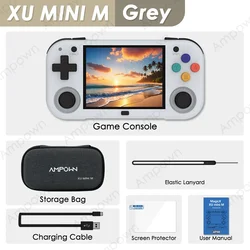 Portable Retro Handheld Game Console with 2.8'' Screen - Ideal Gift - 64G (Grey)
