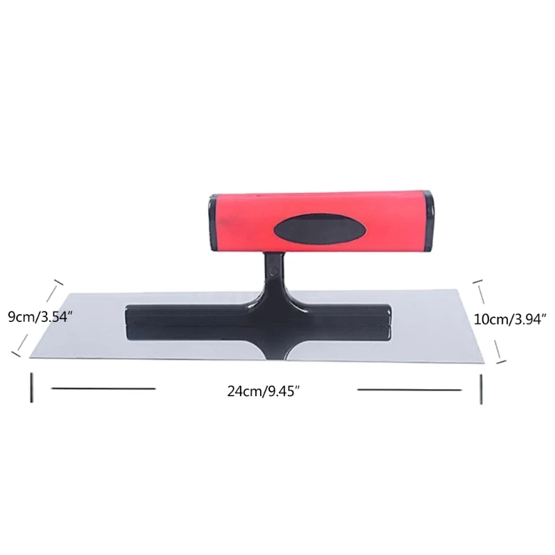 Plastering Trowel Length 24cm/9-inch Finishing Trowel Non-Slip Soft Grip- Easy Operation Used for Construction New House
