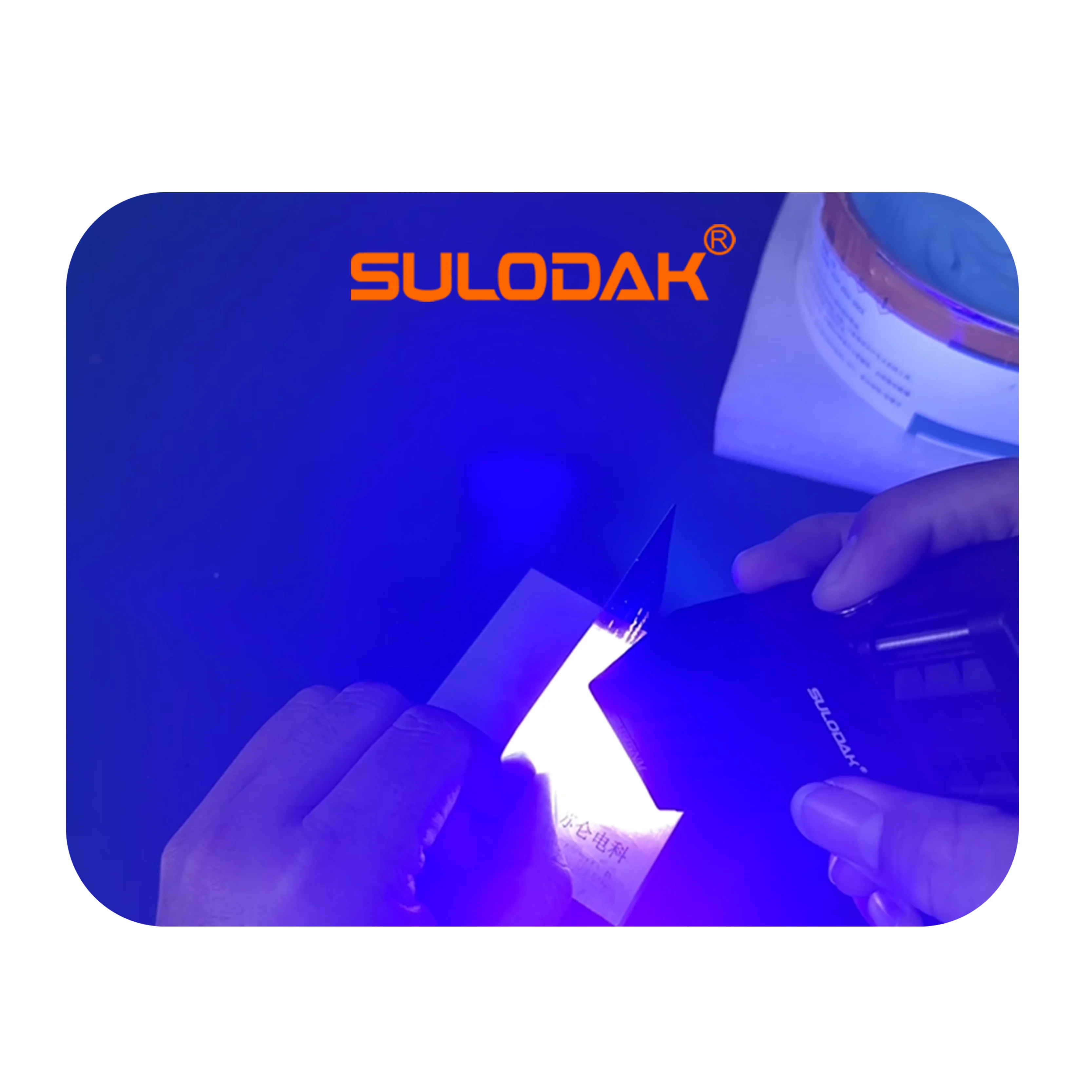 20*20mm 휴대용 유선 LED 램프, 그린 오일 수리 경화 램프, 감광성 레진 젤 노출 잉크, 보라색 빛