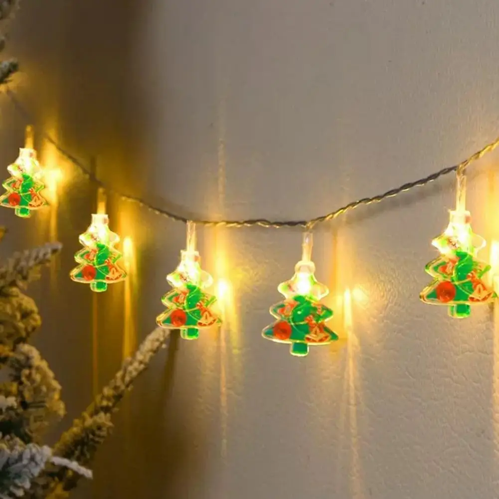

Led String Lights for Christmas Festive Led Christmas String Lights Santa Claus Decorations for Warm Cozy Holiday Party Tree