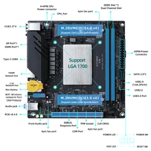  ERYING ITX Desktop Motherboard Set with Onboard Core CPU Interposer Kit i9 13900H SRMJ4 i9-13900H 14C20T DDR5 Gaming PC Computer 