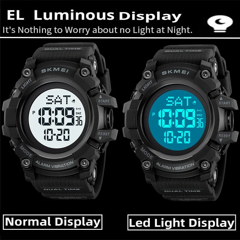 Skmei المنبه مع الأزياء تهتز الاتصال الهاتفي حجم ك...