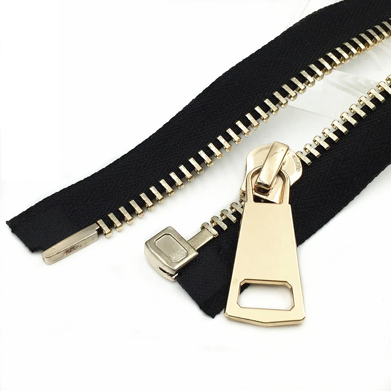 1pc Open-End Metal Zippers  10# 70/80/90cm Zipper Zips for Sewing Down Coat Garments Zipper Sewing Accessories Tools 