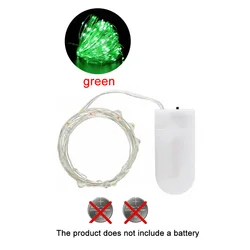 Enchanting Copper Wire LED Fairy Lights - Waterproof Garland - 1m (Green)