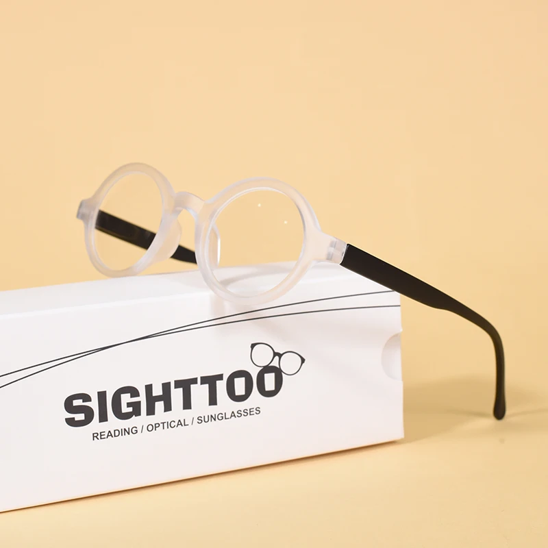 Unisex Round Reading Glasses with Spring Hinges for Enhanced Comfort