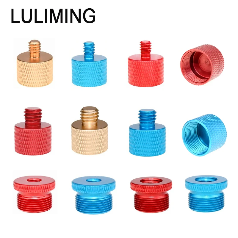 5/8-27 to 1/4 3/8 Inch Microphone Stand Conversion Screw Aluminum Alloy Microphone Mount Adapter Photography Accessories