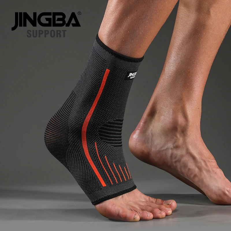 3D Compression Nylon Strap Belt Ankle Protector Football Ankle Support Basketball Brace Protective 1 PCS JINGBA SUPPORT ankle support