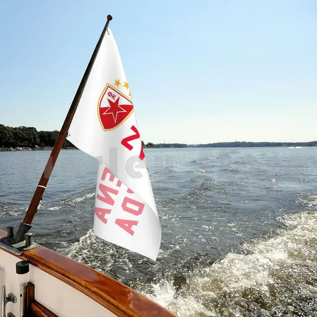 Crvena Zvezda Football Merchandise Outdoor Decor Flag Car Flag Crvena Zvezda  Belgrade Serbia Red Star Euroleague