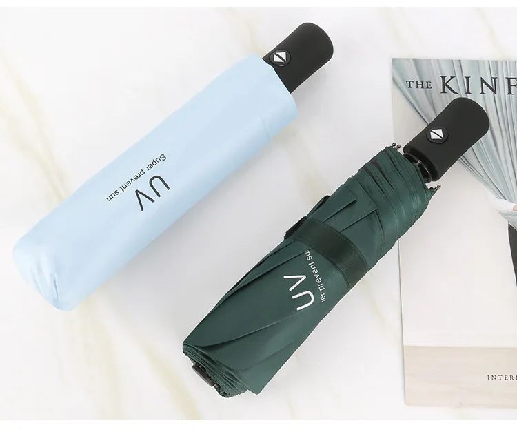 Description Picture 6 of itemWindproof Multi-Color Travel Automatic Open and Closeumbrella, 8 Ribs Rain Gear, Sun Umbrella, Household Merchandise, 30Pcs