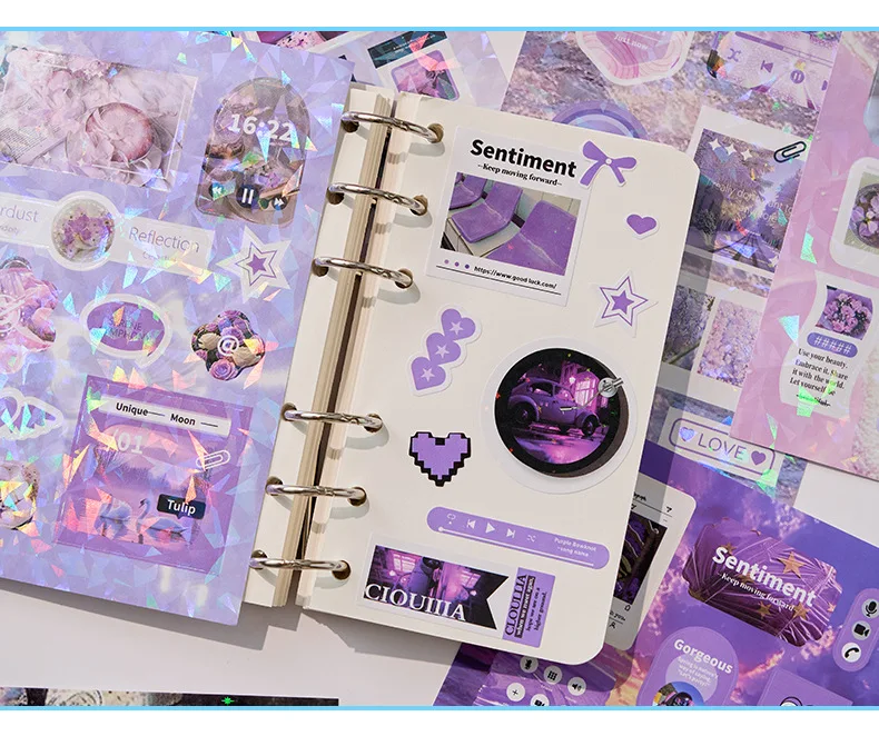 20 Stück koreanisches ästhetisches Gukka-Stickerbuch – gestanzte Abziehbilder für Tagebuch und Scrapbooking – Detail 15