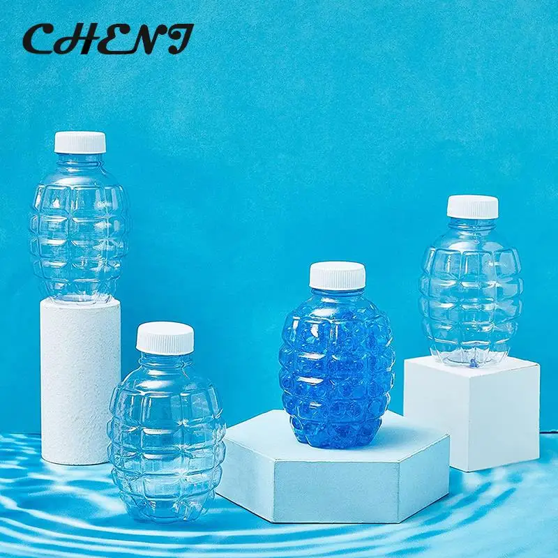 

4Pc Empty Container Bottle Clear Travel Makeup Container Bubble Water Bottle Water Gel Bead Accessories Outdoor Bubble Container