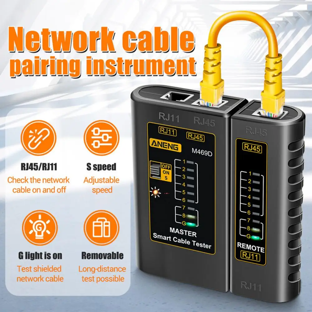 Aneng M469d Rj45 Cable Lan Tester Network Cable Tester Rj45 Rj11 Rj12
