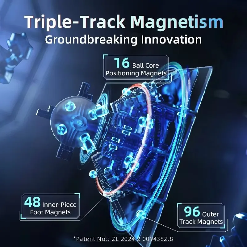 MoYu  AoSu V7 4x4 Magnetic Cube Professional Speed Puzzle Magic Cube Magnetic Positioning Cubo Magico Rotation Cube ﻿ 4