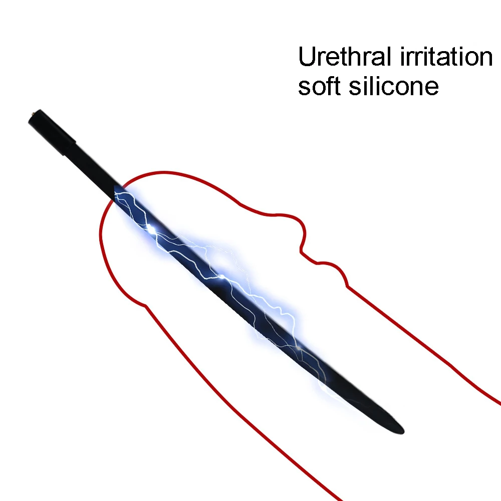 Electric Stimulation Urethral Dilator Shock Horse Eye Rod Silicone Penis Plug Man Masturbation Set Delayed Ejaculation Sm Toys penis sex toys
