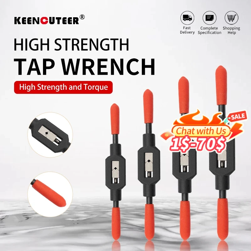 Adjustable Tap Wrench Handle for M1-M8~M9-M27 Metric Taps Superhard High Carbon Steel Tap Reamer Hand Threading Tools