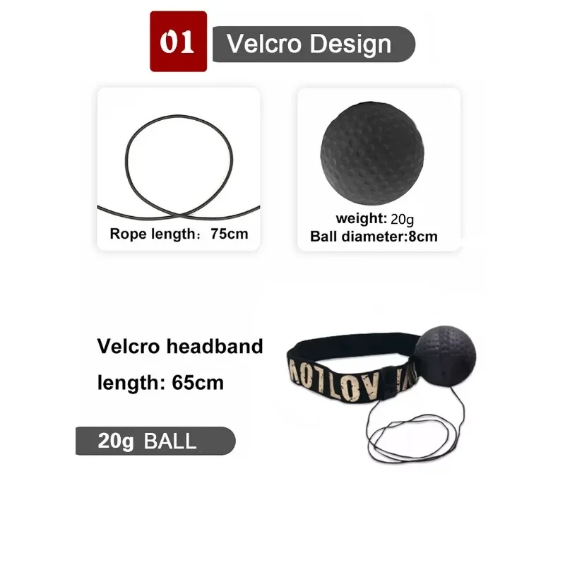 MMA Boxing Speed Ball Head-Mounted Pu Punch Sanda Training Hand Eye Reaction Home Sandbag Fitness Equipment Gym Muay Thai 1Pcs head mounted speed ball boxing speed ball