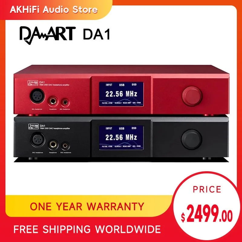 

DAART Yulong DA1 Ultimate Personal Audio Center AK4499EQ DAC Headphone Amplifier Pre-Amp All in One DSD512 32Bit/768kHz