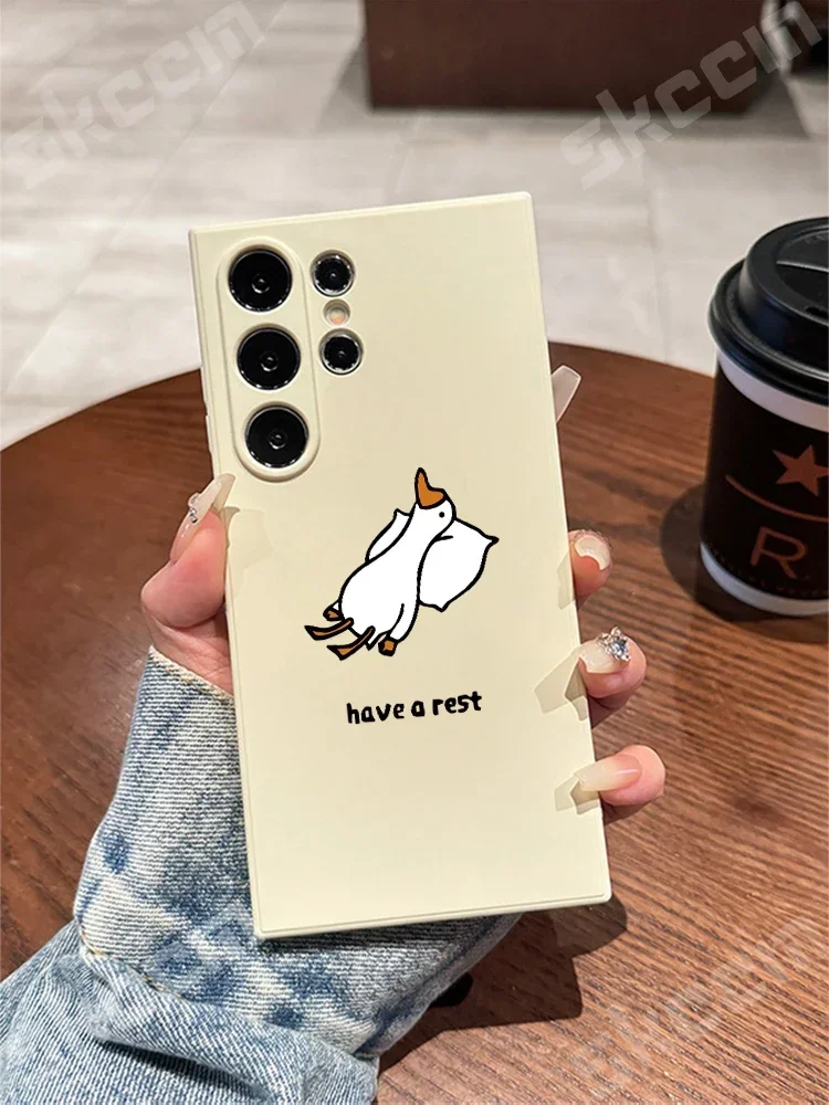 Adorable Cartoon Duck Soft Phone Case Cover