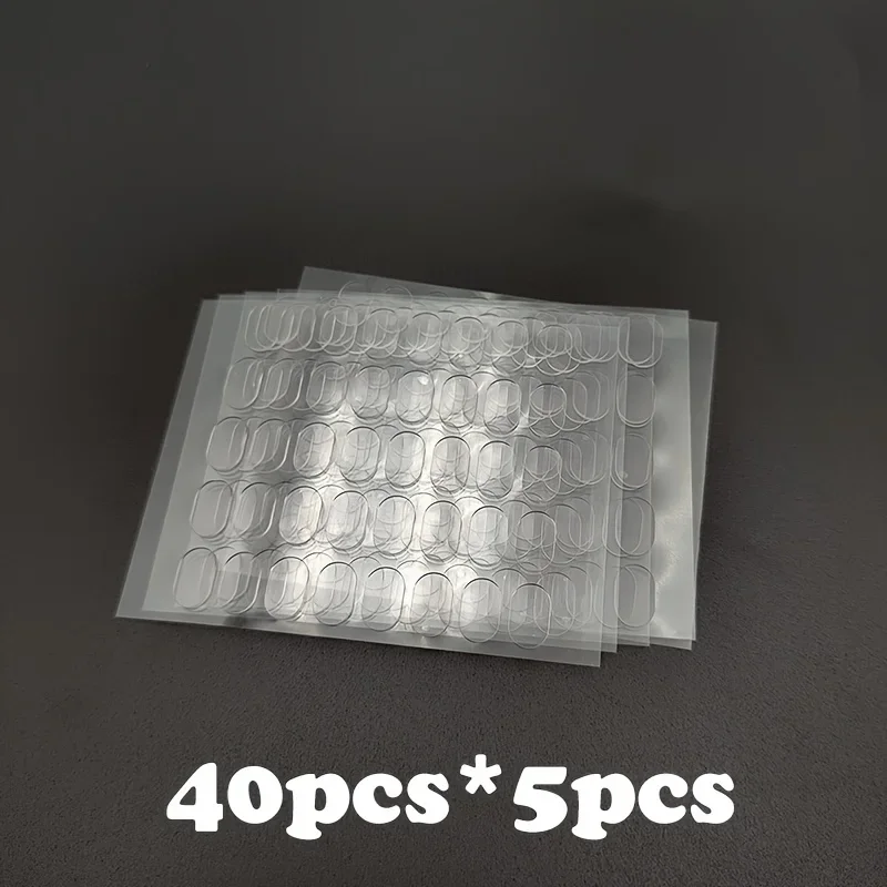 200pcs Transparent Double-Sided Tape Pads - Non-Marking, Anti-Skid Adhesive for DIY Projects & Model Car Decor Double