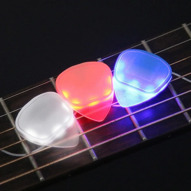 

Медиатор для гитары Бас-медиатор Часть электрогитары Медиатор для большого пальца Светодиодный медиатор с подсветкой Медиатор