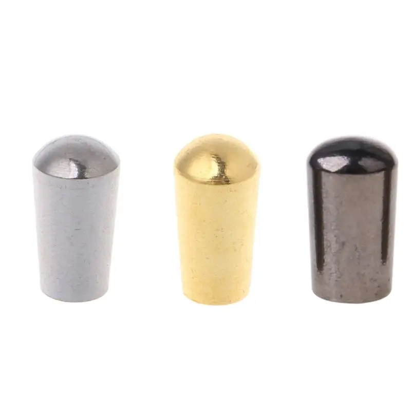 

652D Internal Thread 3.5mm Brass Electric Guitar Toggle Switches Knobs Tip Cap Button