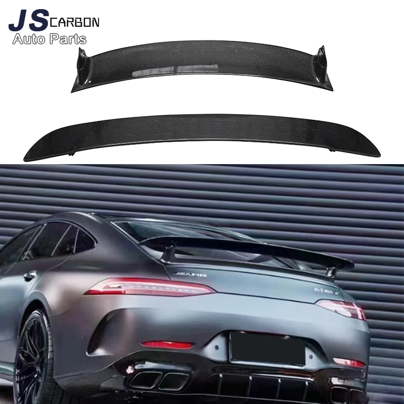

Задний спойлер для Mercedes Benz AMG GT GT50 GT53 GT63, 4-дверный Автомобильный задний спойлер из углеродного волокна, «Утконос», модифицированное крыло автомобиля, комплект для кузова заднего крыла