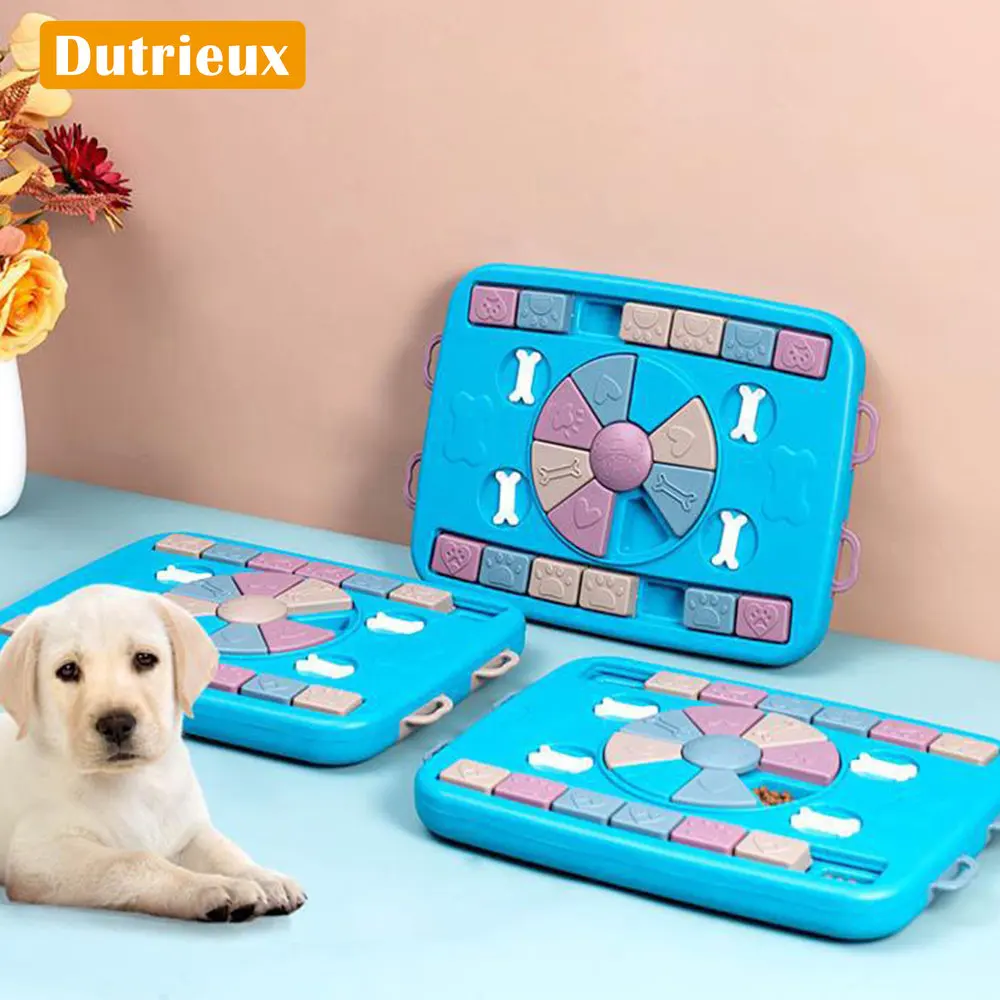Dog Puzzle Toys Turntable Slow Feeder Educational Toy Interactive