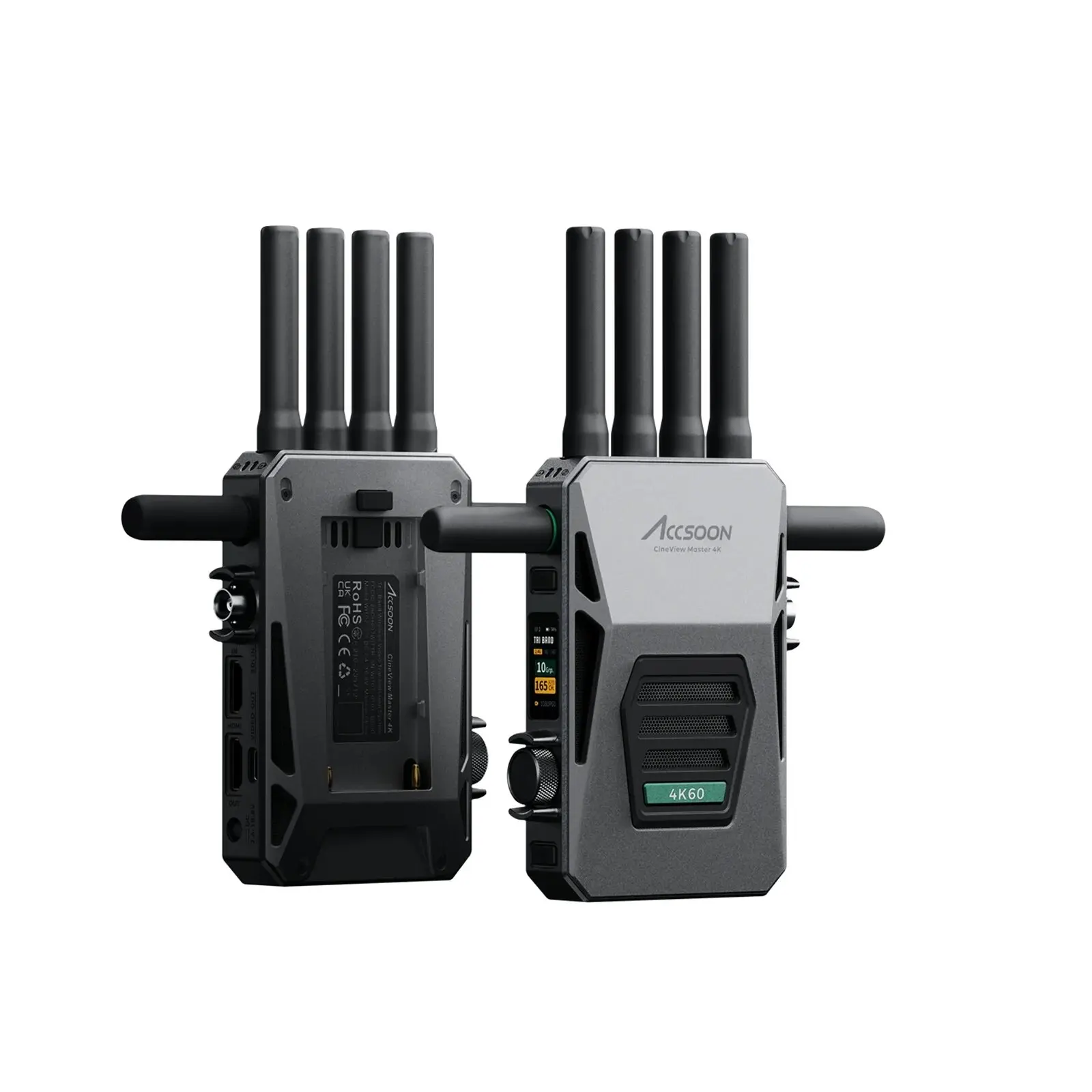 ACCSOON CineView Master 4K Wireless Video Transmission 4K 6G/5G/2.4GHz 8200ft Range Full-color LCD 25ms Class Latency
