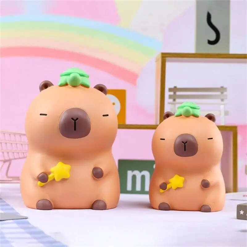 Q9QA Unbreakables Capybaras Money Banks for Children Coin Storage for Birthday and Christmas, Piggy Banks for Saving 4