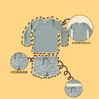 2023 Baby Swimwear Clothes Sets Toddler Boys Swimming Suits Brand Designer Children Hawaii Bathing Suits Beach Vacation Clothes 6