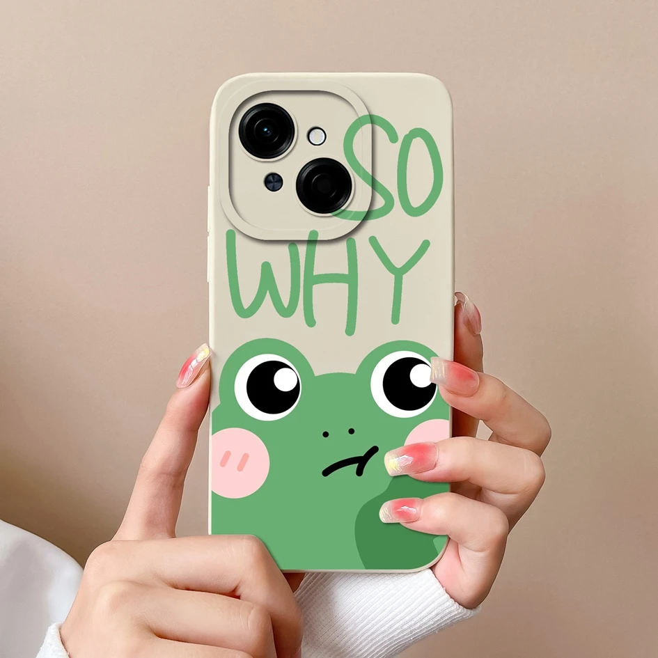 Colorful Pattern Liquid Silicone Case with Lens Protection