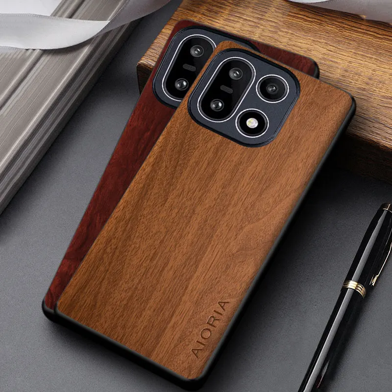 OnePlus Wooden Pattern PU Leather Case – Unique Design