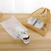 10 pcs/set Shoe Fabric Covers Non-woven Dustproof Drawstring Clear Storage Bag Travel Pouch Shoe Bags Dry Shoes Protect 5