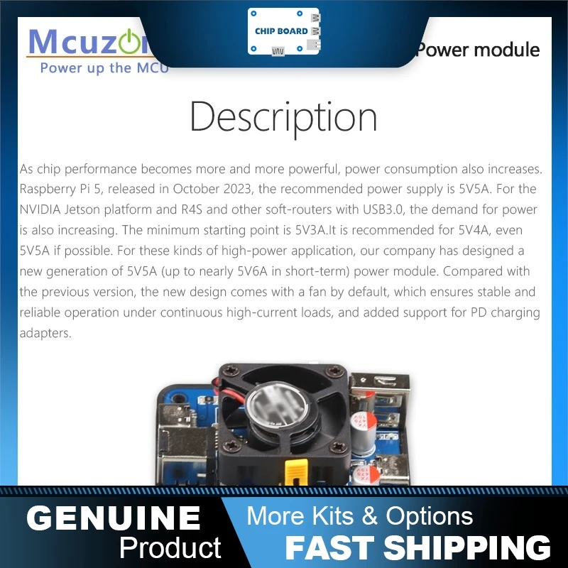 Usb Pd Module Rpi 5V5A PD power module with dual USB-C and USB-A ports for Raspberry Pi 5 ...