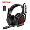 Mpow Iron Pro Wireless Gaming Headset USB/3.5mm Headphone with Noise Canceling Mic 3D Surround 20h Playback for PS5 PS4 PC Gamer 1