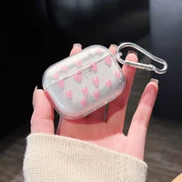 New For AirPods 4 Case Glitter Shiny Cartoon Soft Silicone Cover For AirPods 3 2 Pro 3nd Girls pink Heart Earphone Charging Box 5