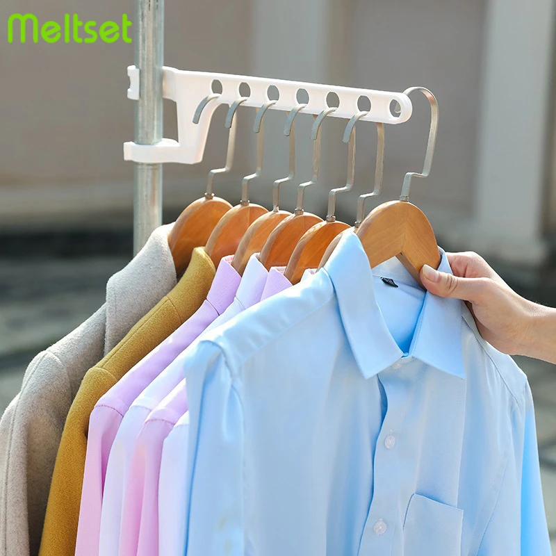 Drying Rack Multi port Hangers for Clothes Balcony Detachable Storage Hangers Snap on Clothing