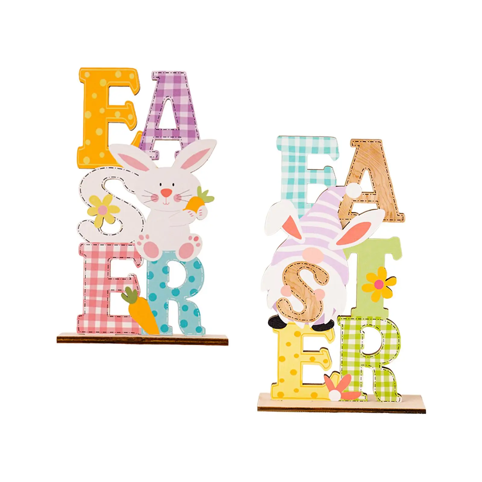 

Пасхальный деревянный стол, настольные цветные украшения с буквами, настольные знаки для фестиваля, дома, офиса, дня рождения